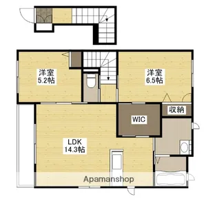 T’SハウスB棟【2階】の間取り