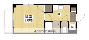 シャローム村岡【1階】の間取り