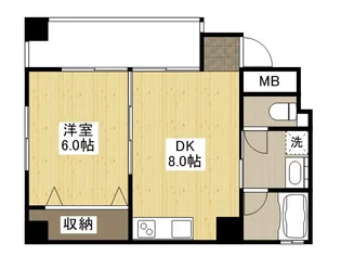 LA LUNA【4階】の間取り