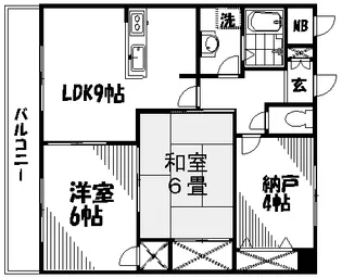 グランドール清水【4階】の間取り