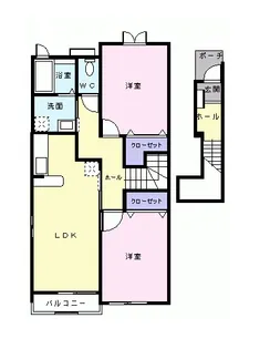 クレストールD【2階】の間取り