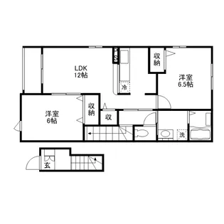 パラッツォリーノ ローザA【2階】の間取り