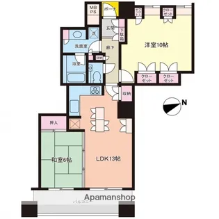 アーバンビューグランドタワー【24階】の間取り