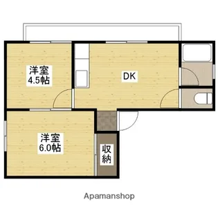 第2尾崎ビル【4階】の間取り