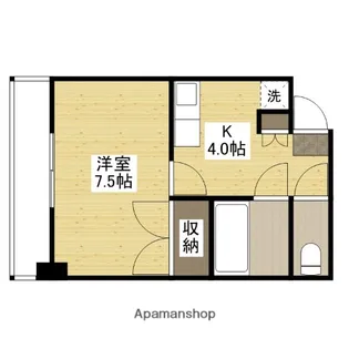 1Kの間取り画像