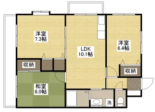 アスロード【3階】の間取り