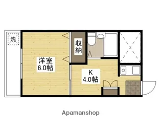 大須ハイツ【3階】の間取り