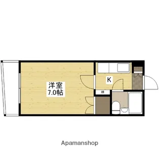 エステート小河内【4階】の間取り