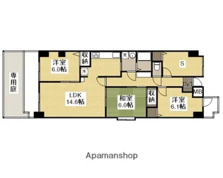 フォーラム牛田本町【1階】の間取り