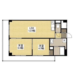 ライブオーク幟町【8階】の間取り