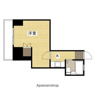 AXA舟入通り【5階】の間取り