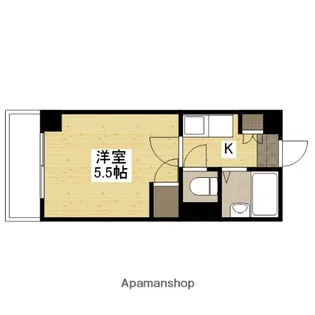 グリンハウス三篠【3階】の間取り