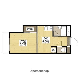 シティーハイツ沖田【4階】の間取り