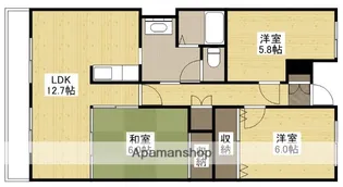 サニーマンション西田【1階】の間取り