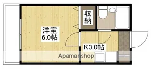 グリーンハイツ観音【4階】の間取り