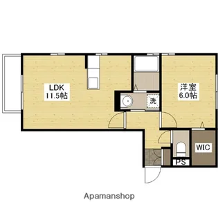 セブンハイツ【1階】の間取り