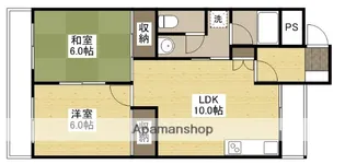 金谷コーポ【1階】の間取り