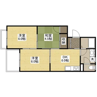 岩田マンション1号棟【1階】の間取り
