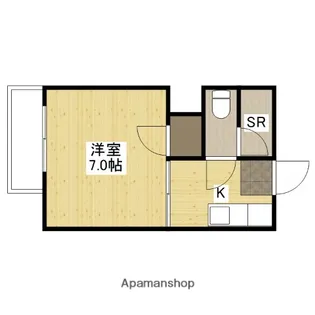 エステート坪井【3階】の間取り