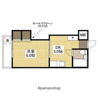 アーバン田部【1階】の間取り