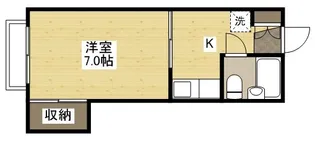 ウィング牛田【2階】の間取り