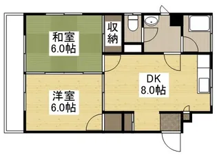 久都内マンション【2階】の間取り