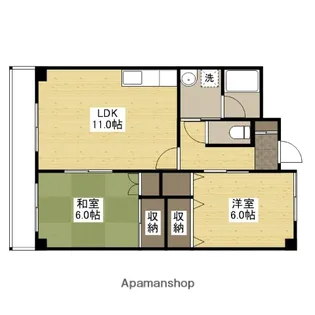 リュミエールS【3階】の間取り