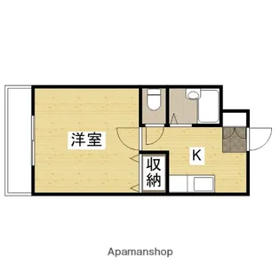 ハーシオンフルタⅢ【3階】の間取り