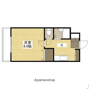 ハーシオンフルタⅢ【3階】の間取り