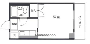 小松コーポ御幸【3階】の間取り