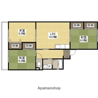 鈴峰ビル【5階】の間取り