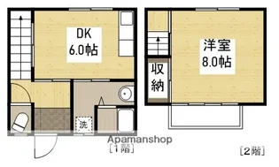 メゾネット宇品御幸【D号室】の間取り