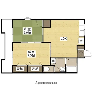 長束メゾン小谷【2階】の間取り