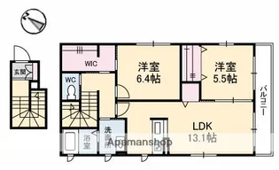 メゾン・ド・ダディ【2階】の間取り