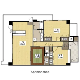 ビアンカ井口レリッシュ【4階】の間取り