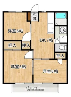 ニューシティ久保田【2階】の間取り