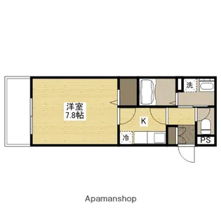 パークサイド一番館【3階】の間取り