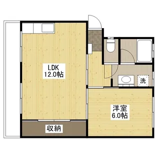レジデンス市川【4階】の間取り