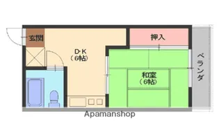 シティハイツ石本【1階】の間取り