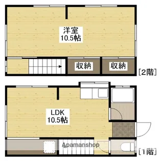 広島県広島市安佐北区深川4丁目【テラスハウス】の間取り
