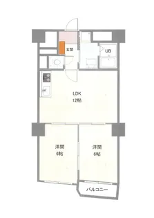 チサンマンション広島【6階】の間取り