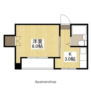 衣笠ビル【5階】の間取り