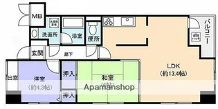 ソレイユ光町【3階】の間取り
