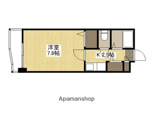シャイン中筋【4階】の間取り