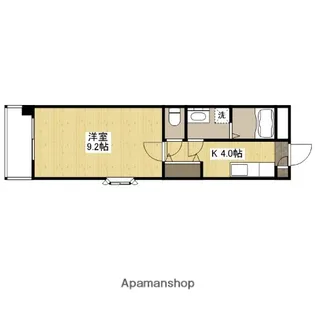 ウィンディア楽々園【7階】の間取り
