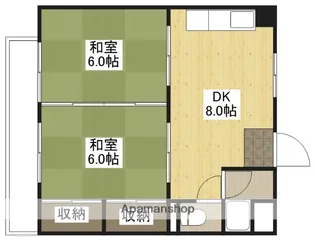山崎ビル(廿日市)【4階】の間取り