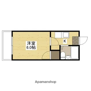 ホワイトパレス長束【3階】の間取り