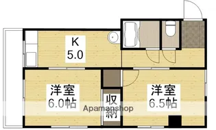 長谷コーポ【3階】の間取り