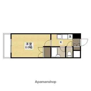 カーナ西田【3階】の間取り