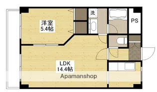 セントラルリバー祇園【5階】の間取り